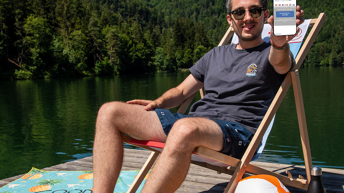 Surfen am Hechtsee - mit FreeWiFi-KufNet
