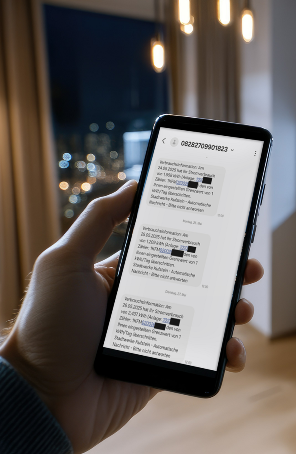 Imagebild zum Stadtwerke Kufstein Strom-Verbrauchsinfo-SMS